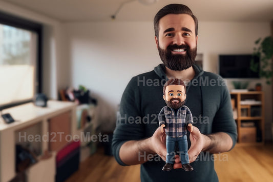 Custom Bobblehead for Men | Personalised Bobblehead for Men | Men Statues | Gift for Husband | Gift for Dad | Custom Figurine for Him