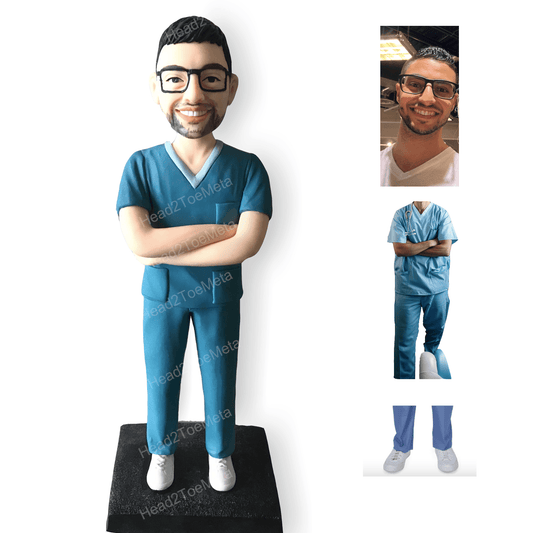 Custom Bobblehead for Doctor | Personalised Bobblehead for Dentist | Doctor Statues | Gift for Doctor | Custom Figure for Him