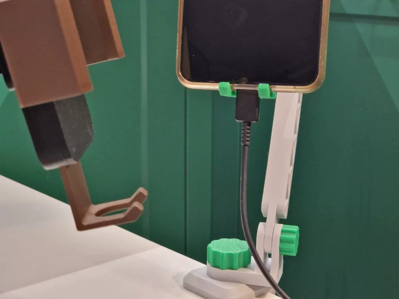 3D Printed Mini Chair Phone Stand in Triangular Truss Structure | Adjustable Phone Holder