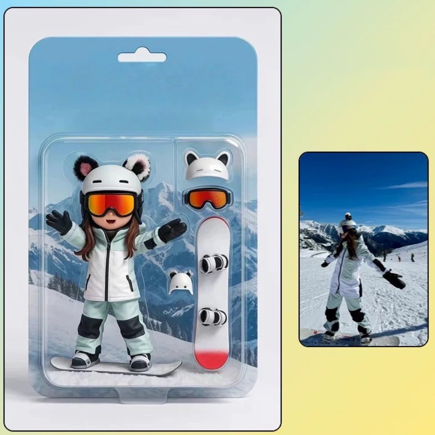 Custom Action Figure Portrait – Personalized Cartoon Toy Box - GPT Resin Action Figure – Unique Gift for Family, Friends, Gamers, Birthdays, Coworkers