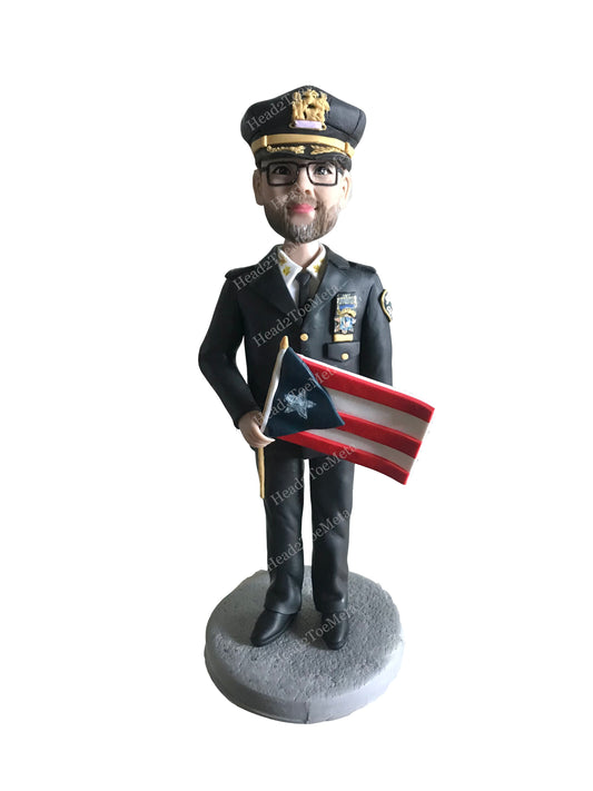 Custom Bobblehead for Officer | Personalised Bobblehead for Men | Gift for Husband | Gift for Dad | Custom Bobblehead for Him