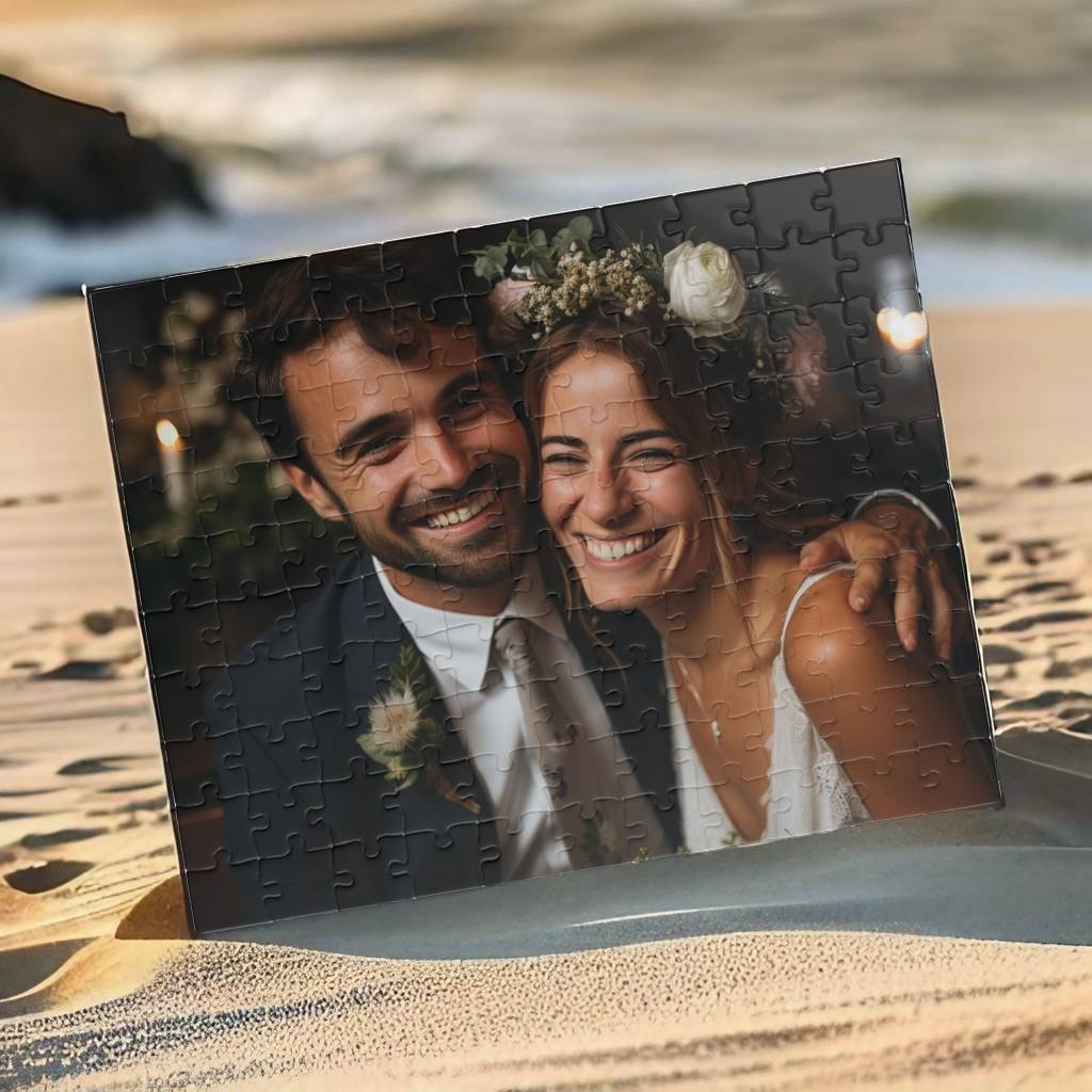 Custom Jigsaw Puzzle from Photo 110 Pieces Adult Jigsaw Puzzle Personalized from Wedding Photo
