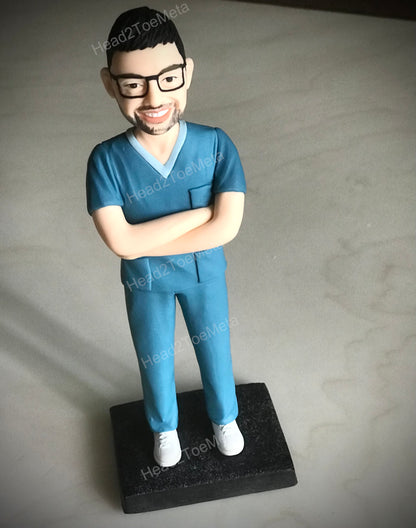 Custom Bobblehead for Doctor | Personalised Bobblehead for Dentist | Doctor Statues | Gift for Doctor | Custom Figure for Him