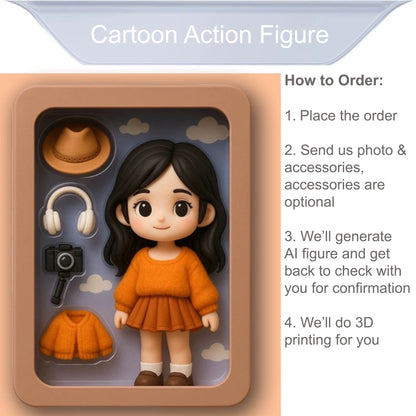 Custom Action Figure Portrait – Personalized Cartoon Toy Box - GPT Resin Action Figure – Unique Gift for Family, Friends, Gamers, Birthdays, Coworkers