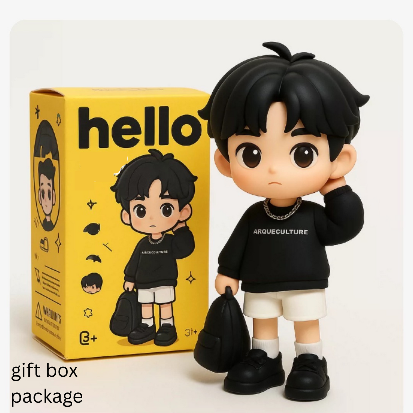 Custom Action Figure Portrait – Personalized Cartoon Toy Box - GPT Resin Action Figure – Unique Gift for Family, Friends, Gamers, Birthdays, Coworkers