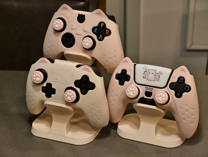 3D Printed Dual-Layer Game Controller Stand for PS4/PS5/Xbox/Switch Pro/8BitDo Universal Storage Rack -