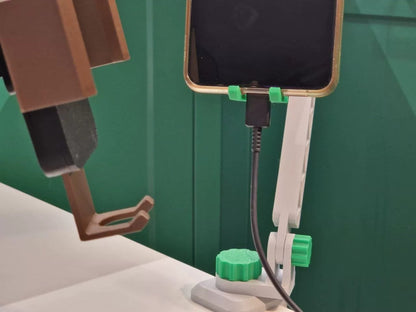 3D Printed Mini Chair Phone Stand in Triangular Truss Structure | Adjustable Phone Holder