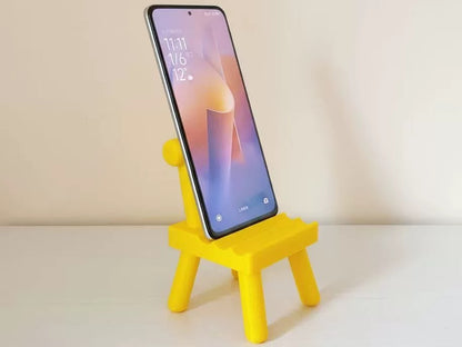 3D Printed Mini Chair Phone Stand in 3 Adjustable Levels | Cute Desktop Accessory
