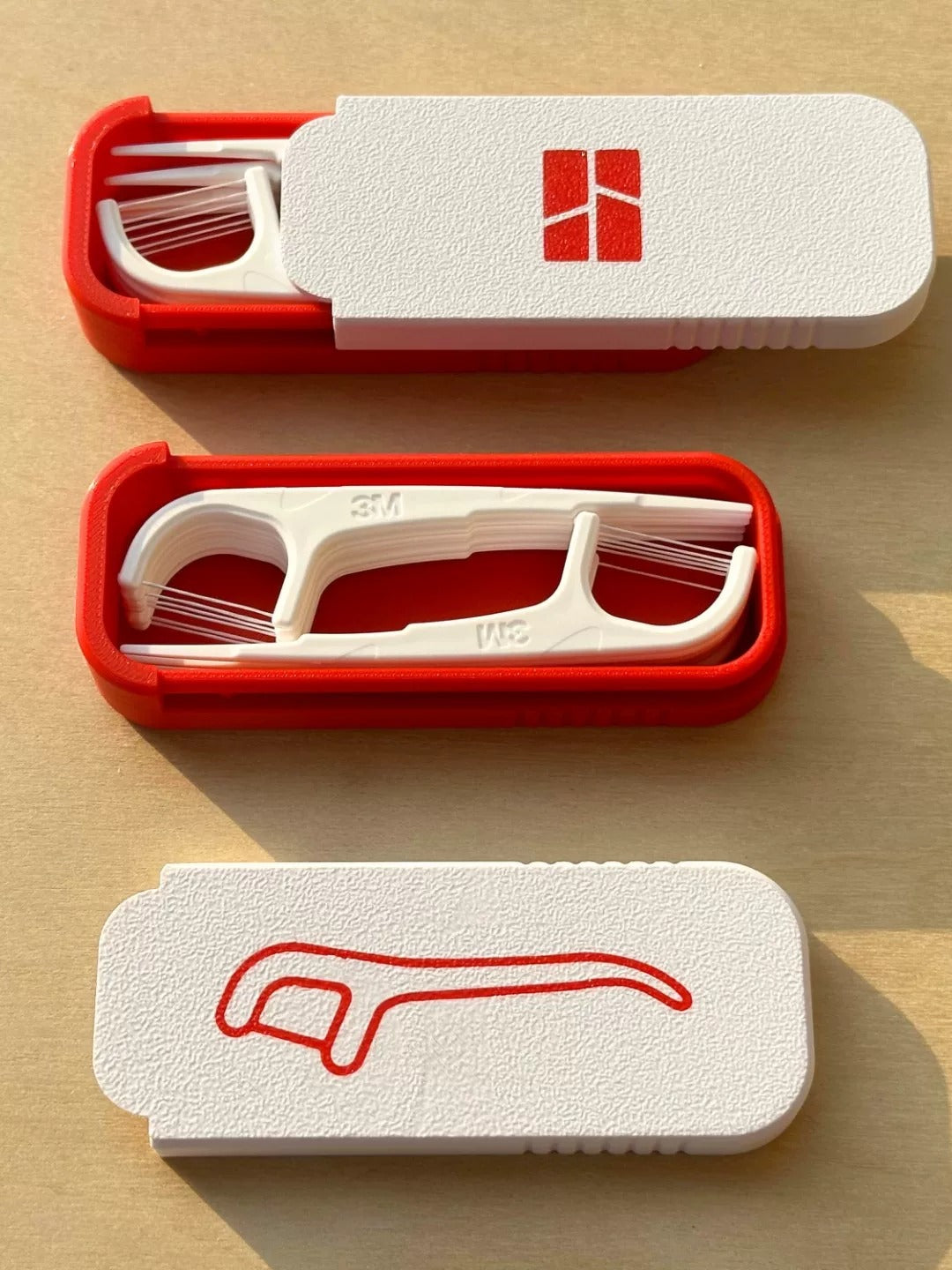 3D Printed Dental Floss Box Storage Organizer Box - PETG Food-Safe Material - Portable Floss Container - Travel Friendly