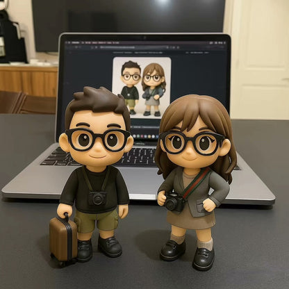 3D Printed Custom Figurine, Personalized Miniature Statue Gift for Birthday, Wedding, Anniversary