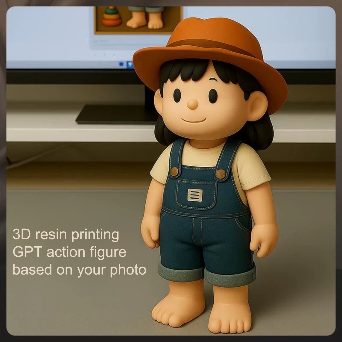 Custom Action Figure Portrait – Personalized Cartoon Toy Box - GPT Resin Action Figure – Unique Gift for Family, Friends, Gamers, Birthdays, Coworkers