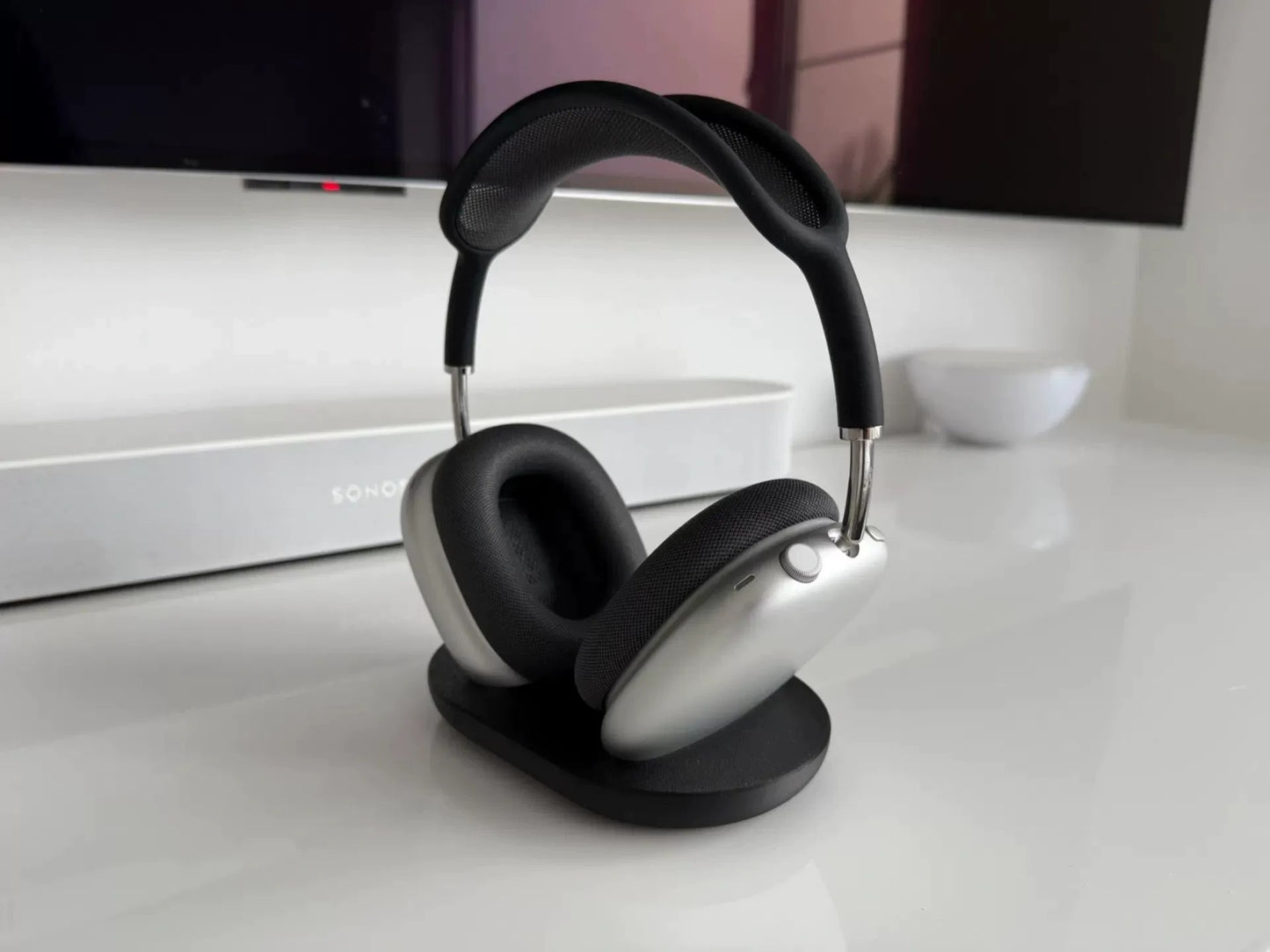 3D Printed AirPods Max Headphone Stand Auto Sleep | Desktop Organizer