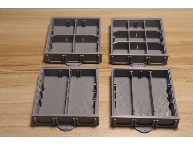 3D Printed Storage Organizer Box Drawer, Stackable Desktop Container for Office Supplies, Gadgets & Small Items