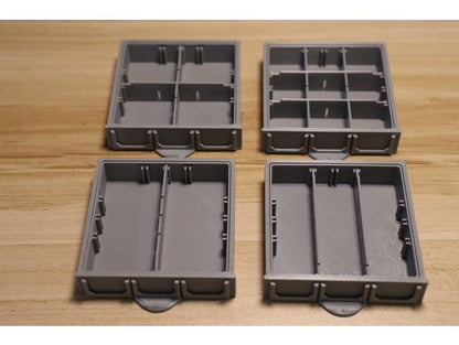 3D Printed Storage Organizer Box Drawer, Stackable Desktop Container for Office Supplies, Gadgets & Small Items
