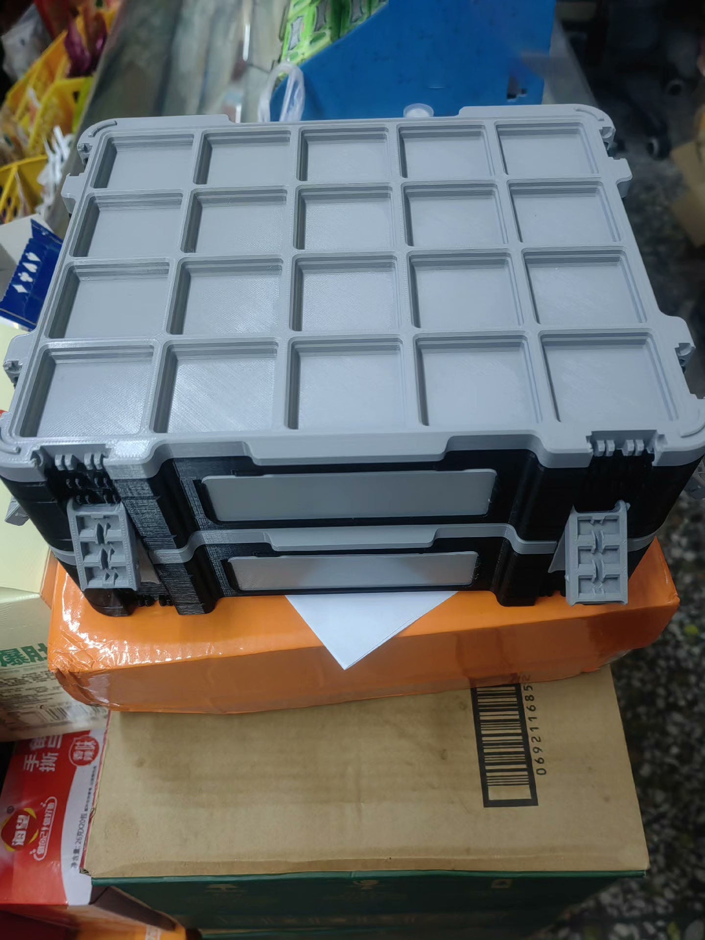 3D Printed Storage Box with Drawers, Desktop Organizer Cabinet for Small Items, Office Supplies & Accessories