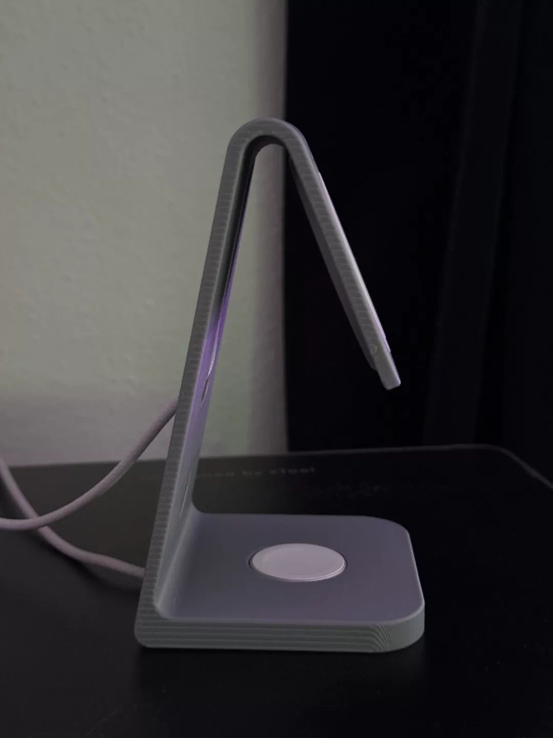 3D Printed 2-in-1 Wireless Charging Stand Desktop Phone Dock  Earbuds Charger for iPhone AirPods