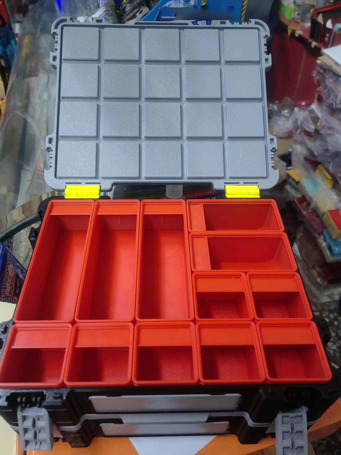 3D Printed Storage Box with Drawers, Desktop Organizer Cabinet for Small Items, Office Supplies & Accessories