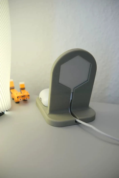 3D Printed 2-in-1 Wireless Charging Stand Desktop Phone Dock  Earbuds Charger for iPhone AirPods