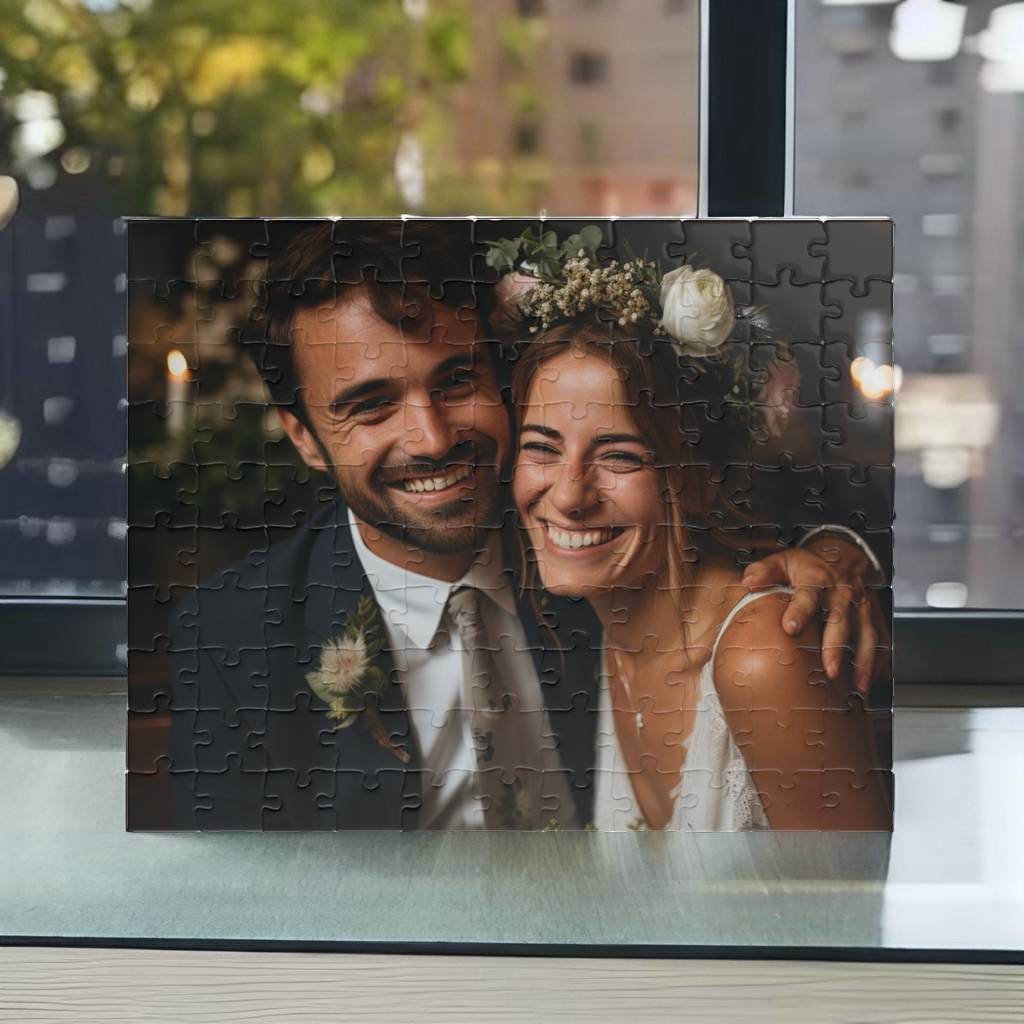 Custom Jigsaw Puzzle from Photo 110 Pieces Adult Jigsaw Puzzle Personalized from Wedding Photo