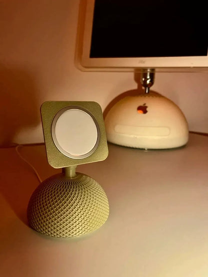 3D Printed iMac G4 Style MagSafe Stand Magnetic Phone Holder Compatible with iPhone 12/13/14/15/16/17