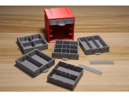 3D Printed Storage Organizer Box Drawer, Stackable Desktop Container for Office Supplies, Gadgets & Small Items