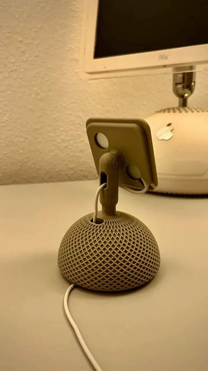 3D Printed iMac G4 Style MagSafe Stand Magnetic Phone Holder Compatible with iPhone 12/13/14/15/16/17