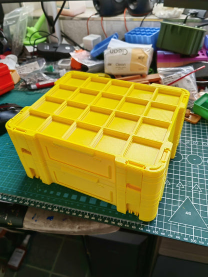 3D Printed Storage Box with Drawers, Desktop Organizer Cabinet for Small Items, Office Supplies & Accessories