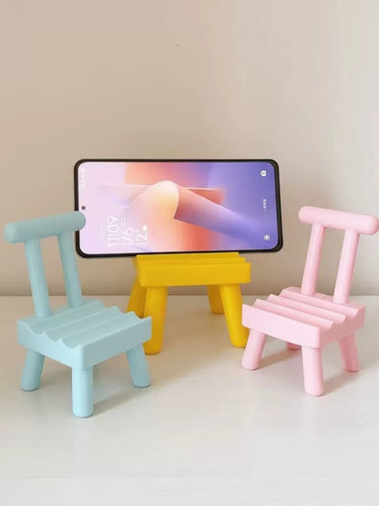 3D Printed Mini Chair Phone Stand in 3 Adjustable Levels | Cute Desktop Accessory