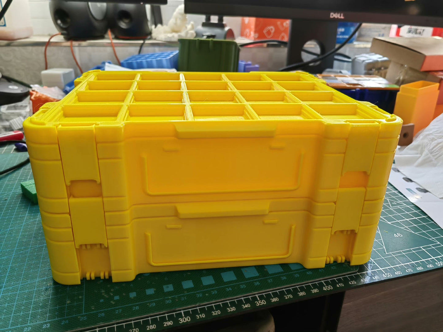 3D Printed Storage Box with Drawers, Desktop Organizer Cabinet for Small Items, Office Supplies & Accessories