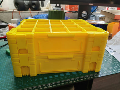 3D Printed Storage Box with Drawers, Desktop Organizer Cabinet for Small Items, Office Supplies & Accessories