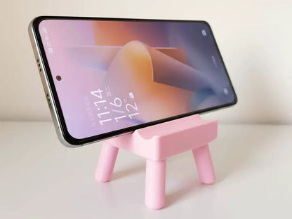 3D Printed Mini Chair Phone Stand in 3 Adjustable Levels | Cute Desktop Accessory