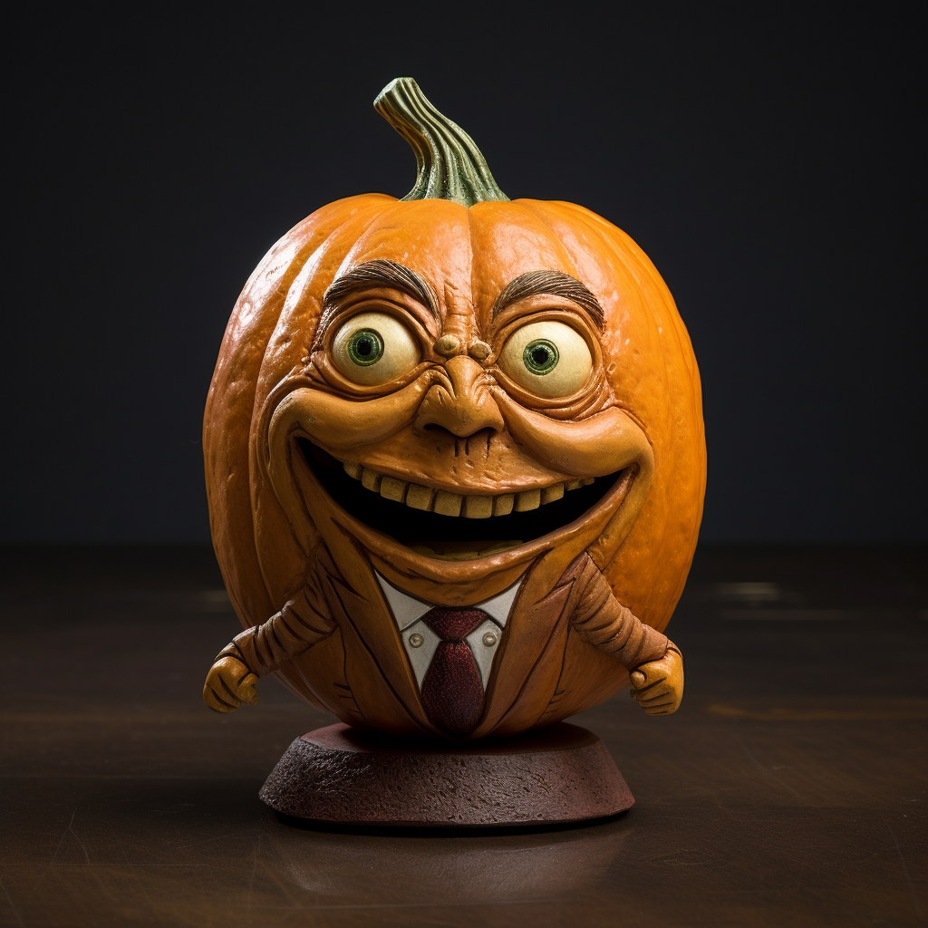 Custom Pumpkin Halloween Bobblehead | Personalised Halloween Bobblehead | Halloween Gift