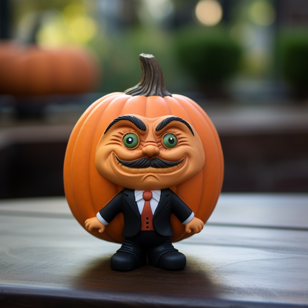Custom Pumpkin Halloween Bobblehead | Personalised Halloween Bobblehead | Halloween Gift